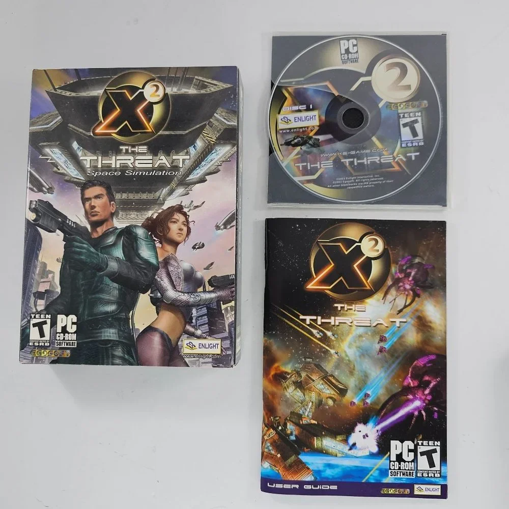 X2: The Threat X3 Reunion CD-ROM PC Lot 2003 2005 Missing 1 Disc